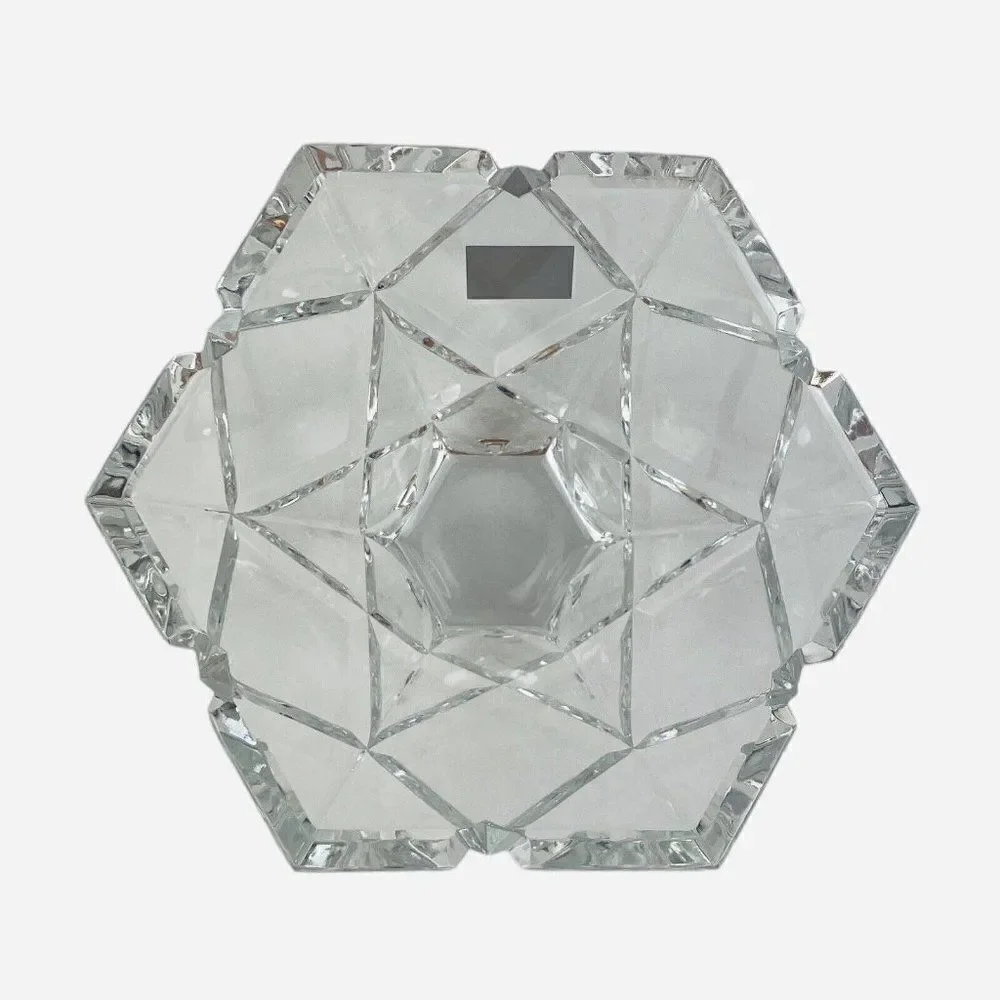 Vintage Mikasa Diamonds Crystal Hexagon 5